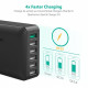 Сетевое зарядное устройство RAVPOWER RP-PC029 6-Port Charging Station Black (RP-PC029BK)